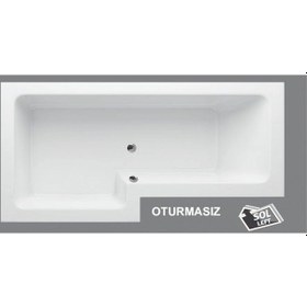 Resim Shower Lucky Özel Oturmasız Küvet 70X85X170 CM 