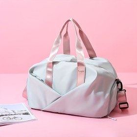 Resim Kuru ve Islak Bölümleri Olan Şık Büyük Kapasiteli Oxford Seyahat Bagaj Çantası, Yeşil, Bilgisayar, Hafta Sonu Seyahati 