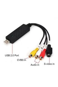 Resim MDS Kamera VHS TV Analog Cihazlardan USB EasyCap 4 Kanal Video Capture Kartı 