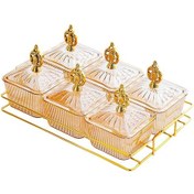 Resim Suntek Çerez Servis Kaseleri Tatlı Kurabiyeler İçin Kapaklı 