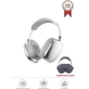 Resim Torima P9 Pro Max Beyaz Kablosuz 5.0 Mikrofonlu Sd Kart Girişli Aux Kablolu Bluetooth Kulaklık 