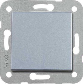 Resim Viko Artline Novella 92605001 Gümüş Tekli Çerçevesiz Anahtar 