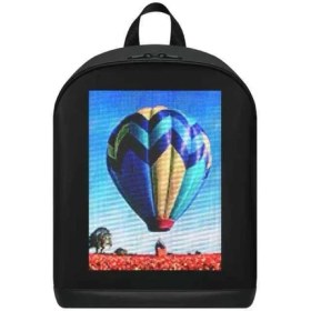 Resim Prime Smart Bag Siyah LED Ekranlı Sırt Çantası, Motorcu Çantası 