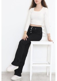 Resim Mokashopin - İspanyol Paça Pantolon Siyah - 12275.1431. 001 