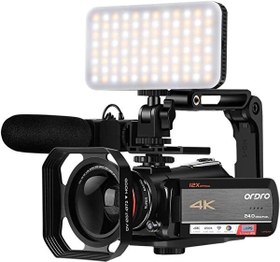Resim Ordro AC5 12X Optik Yakınlaştırma UHD 4K 3.1" IPS Video Kamera 