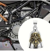 Resim Turcoshop11 Baykuş Motosiklet Çanı: Evcil Hayvanlar, Bisiklet Ve Anahtarlık İçin Şanslı Aksesuar 