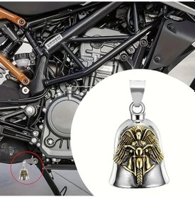 Resim Turcoshop11 Baykuş Motosiklet Çanı: Evcil Hayvanlar, Bisiklet Ve Anahtarlık İçin Şanslı Aksesuar 