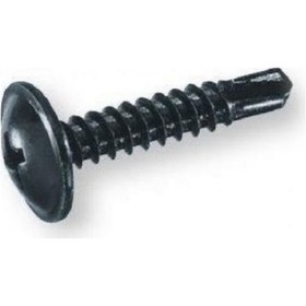 Resim Rysb 4.8x19 Mm 100 Adet Siyah Pul Başlı Matkap Uçlu Vida Otomatik Vida 