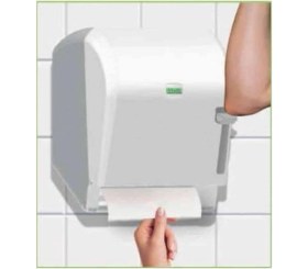 Resim Vialli K8 Levercut Manuel Rulo Kağıt Havlu Dispenseri Aparatı Beyaz 