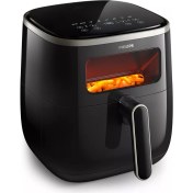 Resim Philips Airfryer Xl 5.6 Lt 1700 W Cam Hazne,7 Otomatik Program Yeni Seri Sıcak Hava Fritözü, Siyah 