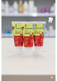 Resim Çocuk Diş Macunu 50 Ml X 3 Adet - Karpuz & Çilek Aromalı, Florürsüz, 3+ Yaş Avantaj Paketi 