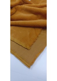 Resim Hardal Sarısı Peluş Kumaş 