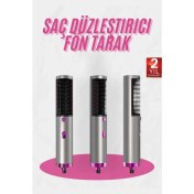 Resim Renkli Seramik Kaplama Fön Tarak ve Saç Kurutma Makinesi 