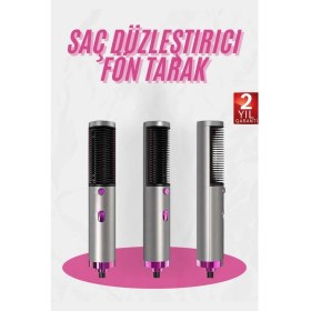 Resim Renkli Seramik Kaplama Fön Tarak ve Saç Kurutma Makinesi 