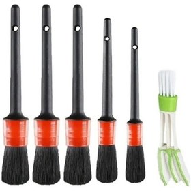 Resim Konyax Araba Temizlik Detay Fırçası 5+1 Set 