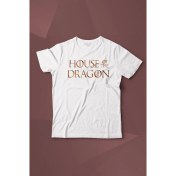 Resim Kendim Seçtim House Of The Dragon Logo Targaryen Baskılı Çocuk T-Shirt 