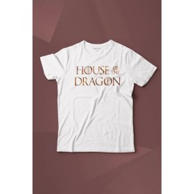 Resim Kendim Seçtim House Of The Dragon Logo Targaryen Baskılı Çocuk T-Shirt 