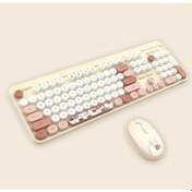 Resim Hello Bear Sütlü Çay Klavye Mouse Set Lazer 