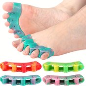 Resim Ayak ve El için 5 Ayarlayıcı Parmak Aralayıcılar - SEBS Malzeme, Nefes Alabilirlik için 5 Havalandırma Deliği, İçe Batık Tırnakları Önler, Parmak Gücünü ve Dengesini Artırır, Çok Renkli Seçenekleri, Esnek Ayarlayıcı Parmak Aralayıcılar | Yumuşak Parmak Koruyucu 