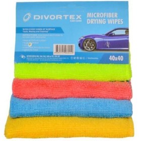 Resim Divortex Mikro Fiber Bez 40 X 40 Cm X 4 Adet (4 Farklı Renk) 