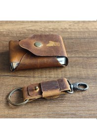 Resim Sumerian Leather Craft Deri Sigara Kılıfı Taba 