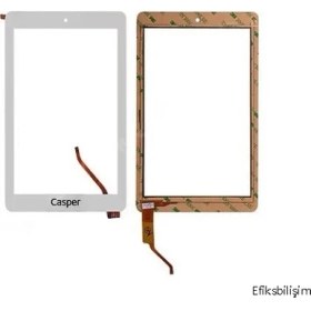 Resim Efiks Casper Via T18-M Beyaz Dokunmatik 