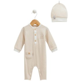 Resim Caramell Patiksiz Bebek Tulum 1259 Bej 