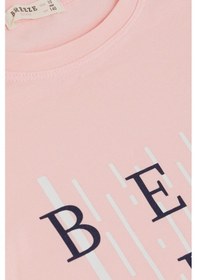 Resim Breeze Kız Çocuk Tişört Crop Slogan Temalı Çiçek Baskılı 9-14 Yaş, Pembe-pembe Pembe 