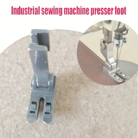 Resim 1 adet SPK-3 Endüstriyel Dikiş Makineleri için Rulmanlı Tekerlekli Suni Deri Ayak - Dayanıklı Metal Yapı 
