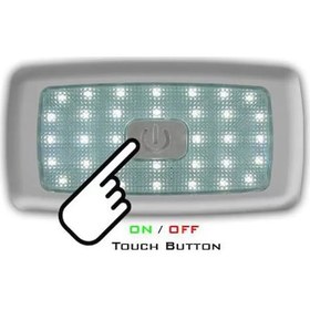 Resim Otobüs Kamyon Tır Minibüs Karavan Sanel Led Lamba 12v 34 Ledli İç Aydınlatma Dokunmatik 