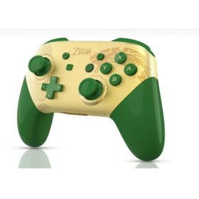 Resim CRKTEKNOLOJİ Switch Pro Controller The Legend Of Zelda Tears Of The Kingdom Edition Yesil Gold 