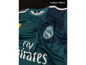 Resim Turkuaz Real Madird C.ronaldo Cardiff 2016-17 Final Kısa Kol Forması Ronaldo (Turkuaz) Zyn 