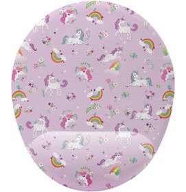 Resim iyi fikirler Unicorn Desenli Bilek Destekli Mouse Pad 