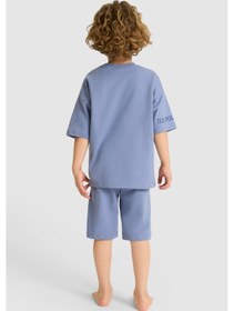 Resim U.s. Polo Assn. Erkek Çocuk İndigo Pijama Takım 50327090-vr028 