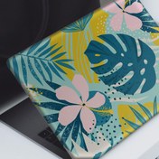 Resim Çiçekli Tropikal Memphis Desen Notebook Sticker, Laptop sticker,, Hp Sticker, Asus Sticker, 15.6 inç Sticker 