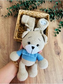 Resim Amigurumi Big Bear Ayicik 4'lü Set 