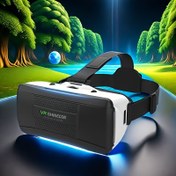 Resim 11.94-16.59 cm Telefonlar için Ayarlanabilir Mercekli VR Akıllı Sanal Gerçeklik Gözlüğü, Hafif Cam Malzeme, Pil Gerekmez - iPhone/Android ile Uyumlu Filmler, Oyun, TV İçin - Mükemmel Hediye, Mobil VR Oyunları | Şık VR Gözlükleri | Yüksek Kaliteli Mercekler, Sanal Gerçeklik Başlığı 