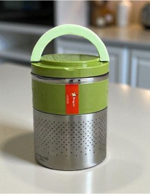 Resim Penguen Çelik yemek termos vakumlu okul iş beslenme kabı yemek 2li sefer tası sızdırmaz 1,5lt 