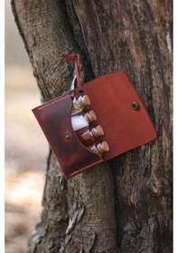 Resim Hi Leather Kişiye İsme Özel Maia Kamp Outdoor Deri Baharatlık Ros Çok Renkli 