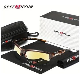 Resim Fastbuy Altın Lensli Kare Gözlük, Hafif Polikarbonat Çerçeve, Unisex, Günlük Ve Resmi Kullanım İçin Taşınabilir Kılıflı Altın 