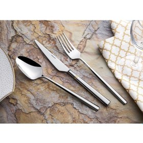 Resim Emsan Prime Penta Gold 84 Parça Çatal Kaşık Bıçak Seti 