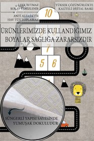 Resim G&C HOME SÜNGERLİ YUMUŞAK ÇOCUK, Oyun halısı dijital baskılı, kaymaz taban, Yıkanabilir 