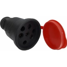 Resim Kauçuk 380 Volt Trifaze Dişi Fiş 