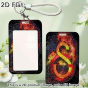 Resim 1 Adet Keepdo Galatasaray Kimlik Kartı Kabuğu ile Anahtarlık - Saçak 2D Barkod/RFID Penceresi, Güvenli Döngül Kayış ve Şeffaf Arka Kaplamalı Çok Amaç İd Plastik ID Tutucusu Okul Ofis Otobüs Bina Erişimi ikiye Uyumlu Özellige Sahip ögrenciler Calisanlar Ziyaretci 
