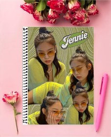 Resim animeandyourworld Blackpink Defter 1 Adet Özel Tasarım A4 Boyutu 21*29 Cm Telli Kareli Büyük Boy Defter 