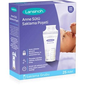 Resim Lansinoh Süt Saklama Poşeti 25 Adet 