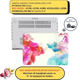 Resim McStorey Macbook Pro Kılıf 13inç M1-M2 A1706 A1708 A1989 A2159 A2251 A2289 A2338 ile Uyumlu Paint01NL 