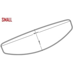 Resim Motosiklet Raleri Pinlock Üniversal Kask Buğu Önleyici Small Boy Buğu Camı 