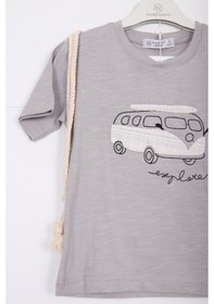 Resim Xo Kids Erkek Çocuk Alt Üst Şort Takım 2-7 Yaş 3141 Gri 