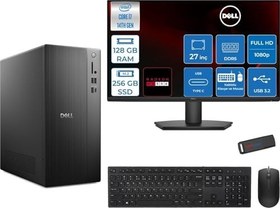 Resim Dell Tower ECT1250 Intel® Core™ İ7-14700 128GB Ddr5 256GB SSD 4GB/RX550 Freedos +27" Monitör Tower Masaüstü Bilgisayar 27RPLSR00727F36+ZETTAUSBBELLEK 